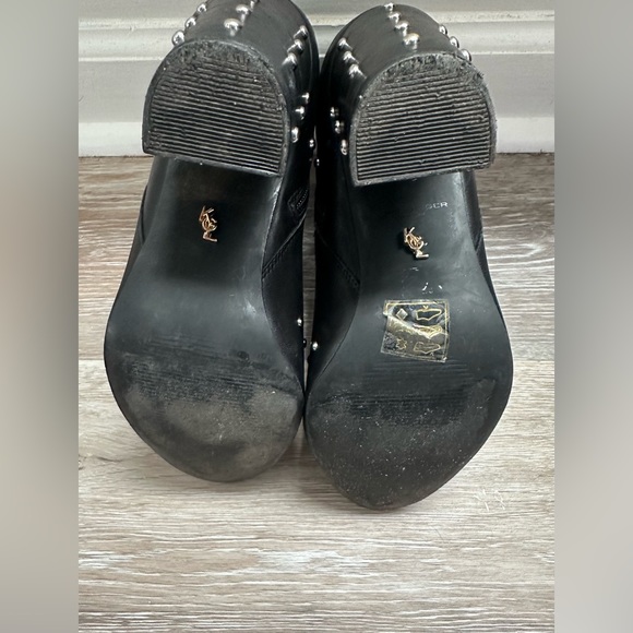 Kurt Geiger London Swiss Studded Heeled Boots are a size 38/US 7. - Picture 8 of 9